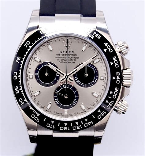 rolex daytona shite|rolex daytona 18k white gold.